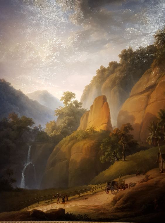 The_Great_Postal_Route_near_Rejapolah_by_Auguste_Antoine_Joseph_Payen